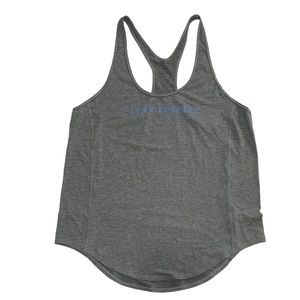 Under Armour Gray O Love Burpees Athletic Tank Top Size Medium/Large